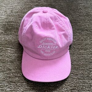 Dickies Pink Corduroy Embroidered Logo Cap